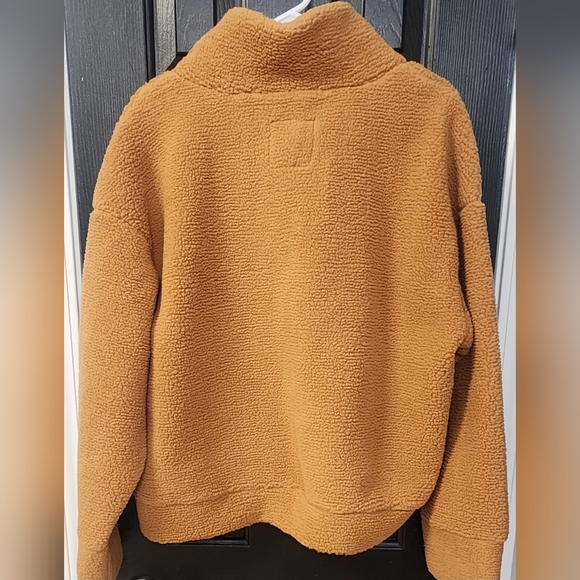 **NWT**Bagatelle Womens Tan Fleece Snap Top Pullover Sweater Jacket XLARGE - Picture 5 of 9